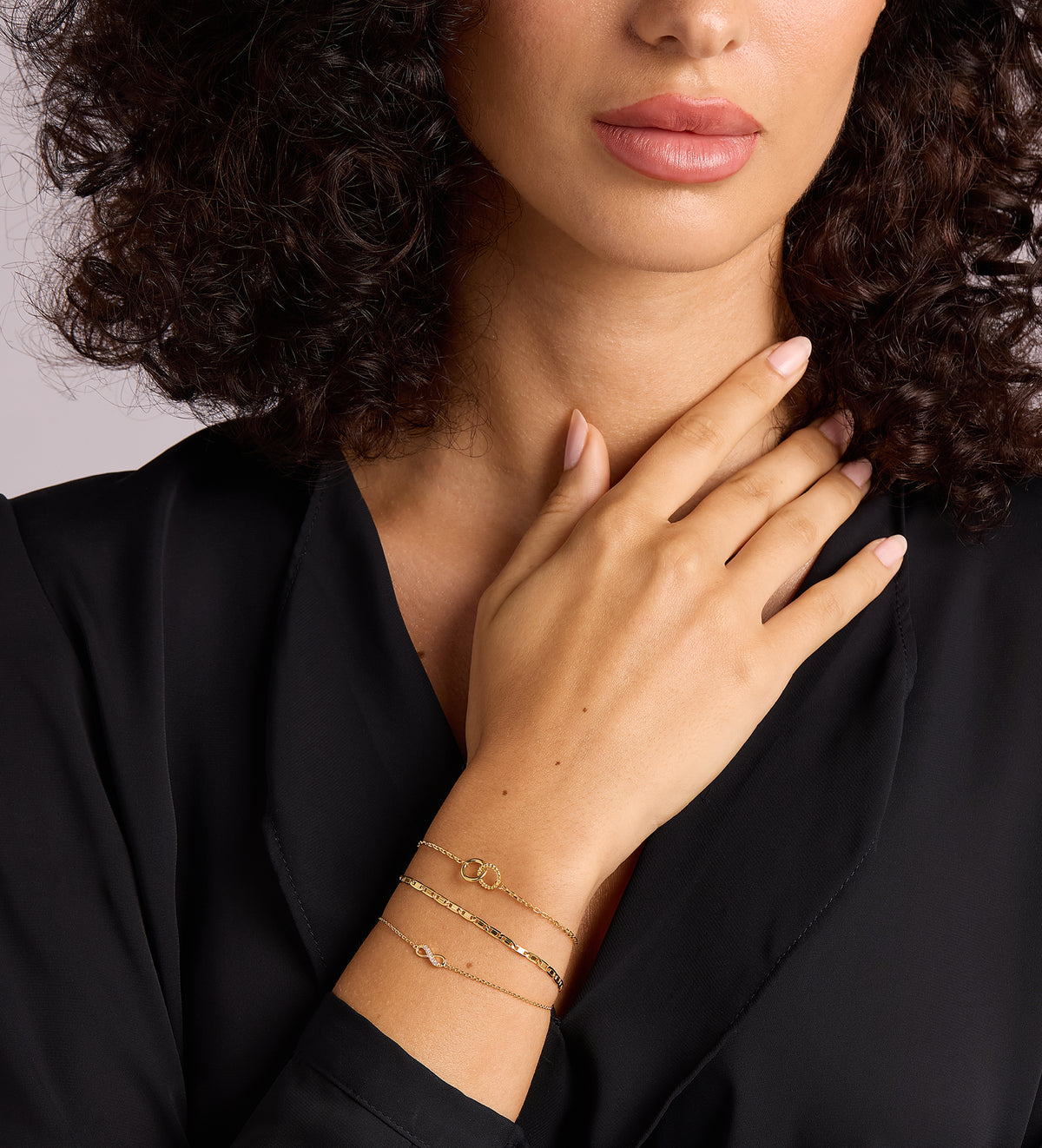 Mini Infinity Pave Bracelet in 18k Gold Plating on 925 Silver - Ash & Harry