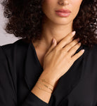 Mini Infinity Pave Bracelet in 18k Gold Plating on 925 Silver - Ash & Harry