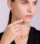 Double Beaded Stacker Ring in 18k Gold Plating on 925 Silver - Ash & Harry