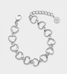 Aura Hearts Bracelet in Silver - Ash & Harry