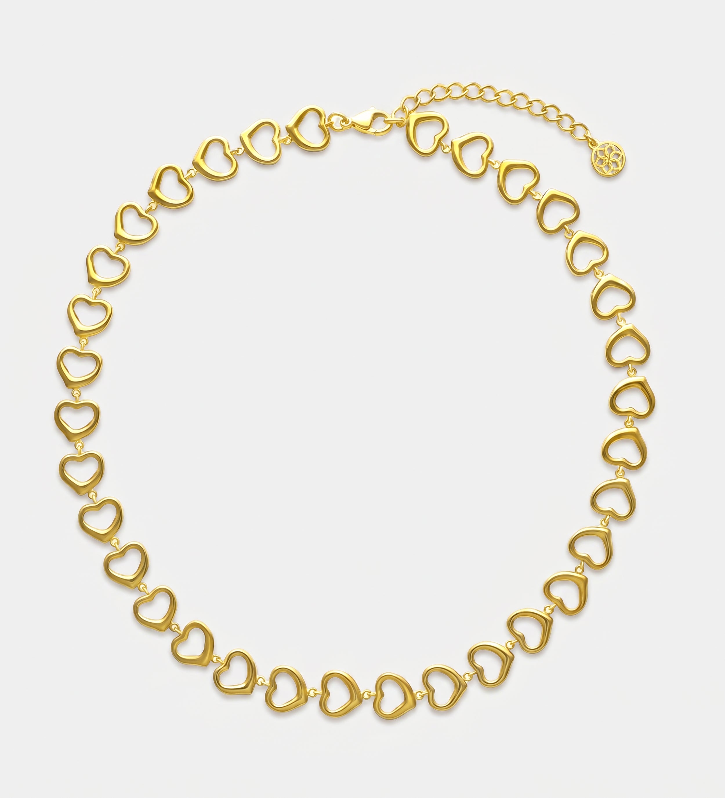 Aura Hearts Necklace in Gold - Ash & Harry