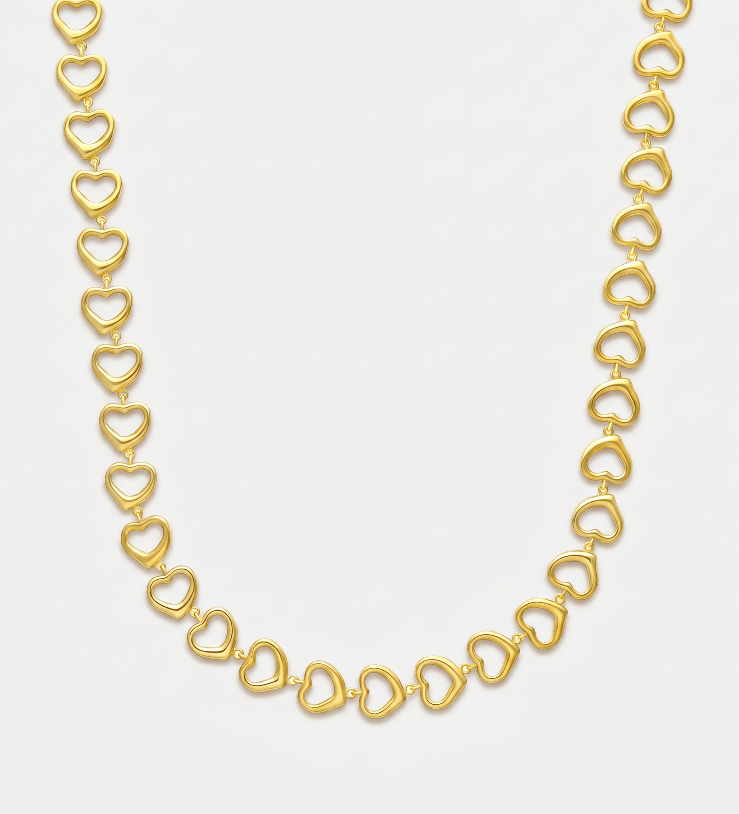 Aura Hearts Necklace in Gold - Ash & Harry