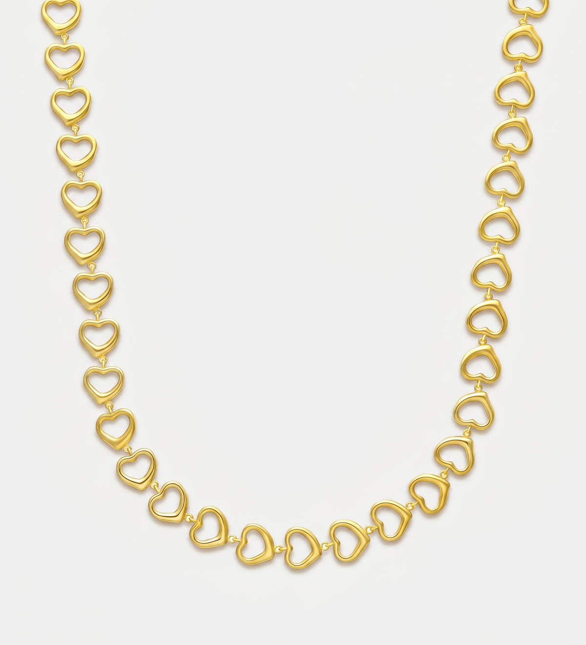 Aura Hearts Necklace in Gold - Ash & Harry