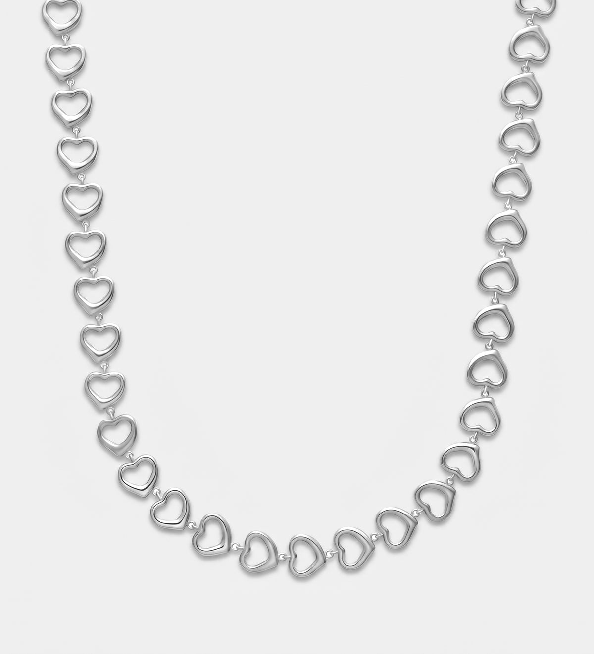 Aura Hearts Necklace in Silver - Ash & Harry