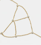 Aura Triangle Hand Chain in Gold With High Quality Simulated Diamonds - Ash & Harry