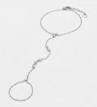 Aurora Line Hand chain in Silver With High Quality Simulated Diamonds - Ash & Harry