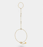 Aurora Line Hand Chain in Gold With High Quality Simulated Diamonds - Ash & Harry