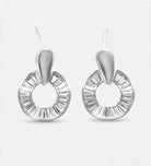 Baguette Halo Drop Earrings With High Quality Simulated Diamonds - Ash & Harry