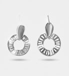 Baguette Halo Drop Earrings With High Quality Simulated Diamonds - Ash & Harry