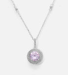Blush Radiance Pendant in 925 Silver with High Quality Simulated Diamonds - Ash & Harry