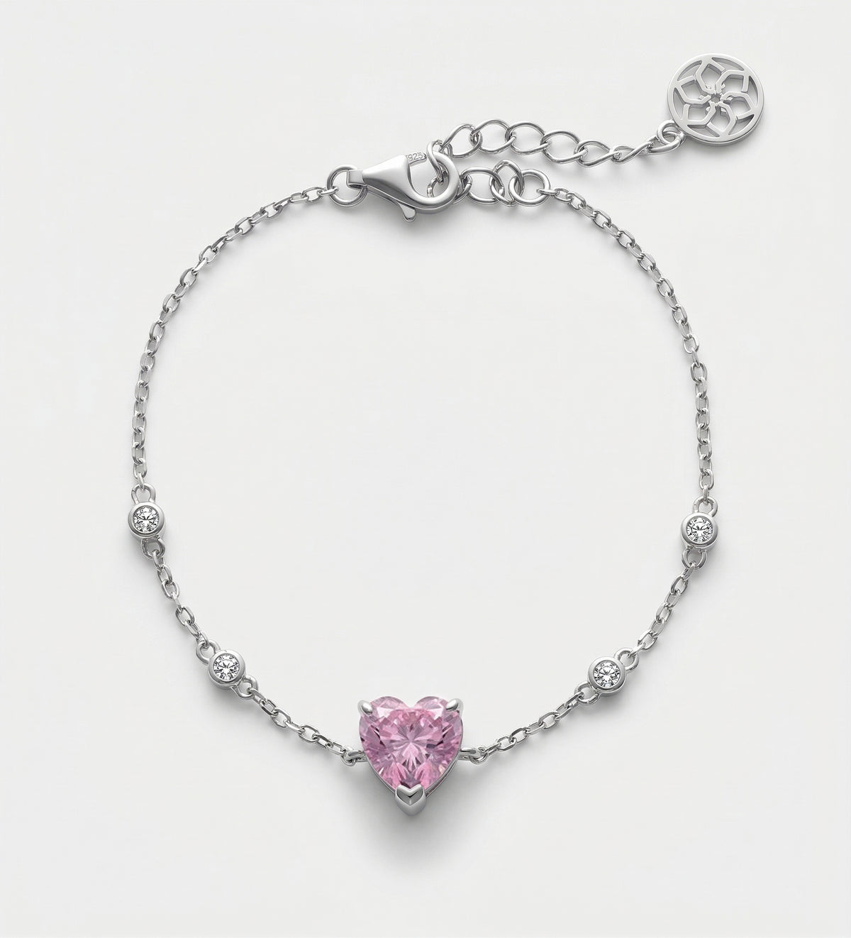 Blushing Heart Full Set in Silver - 4 Items - Ash & Harry