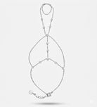 Boho Lines Hand Chain in Silver With High Quality Simulated Diamonds - Ash & Harry