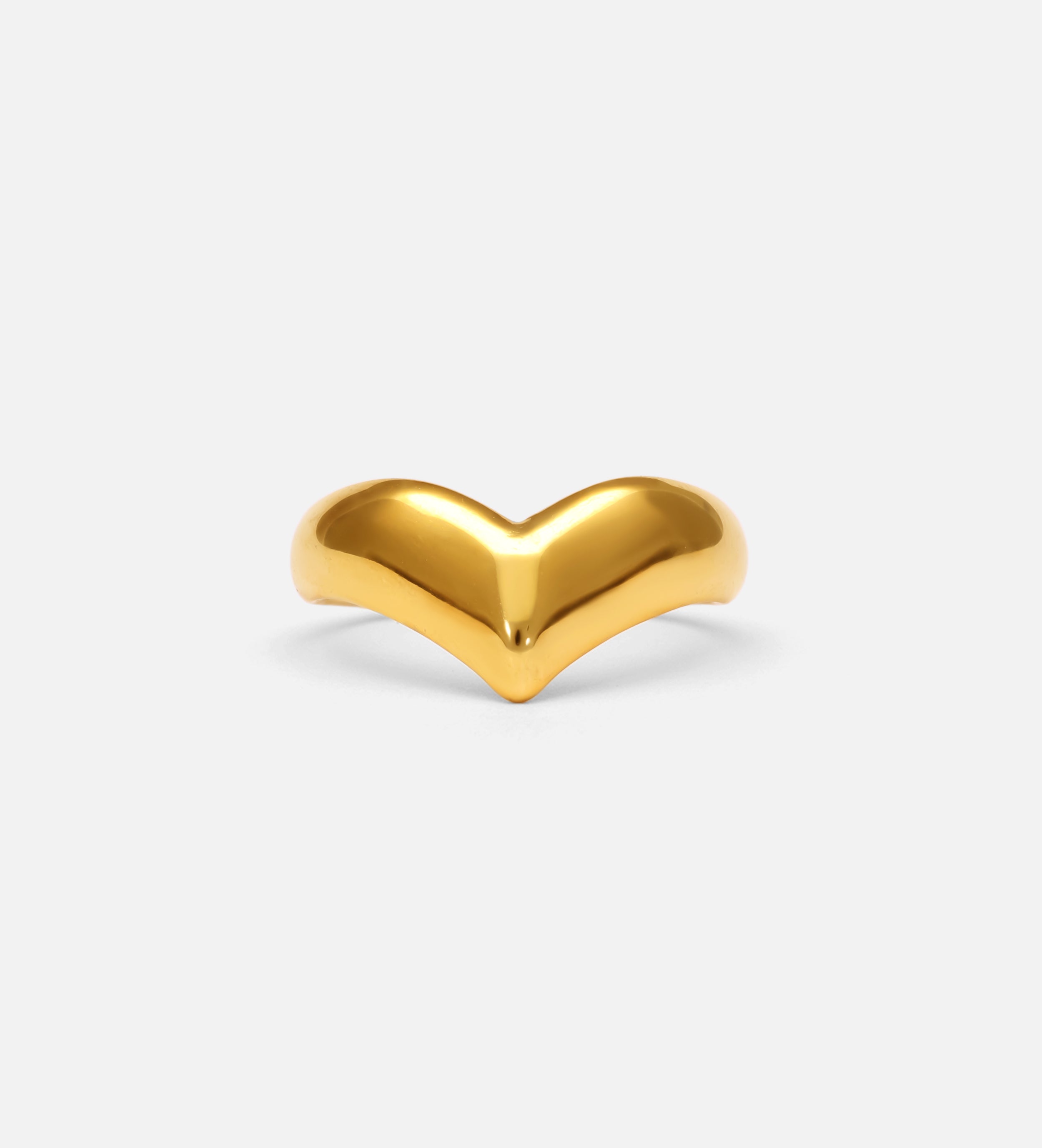 Bold Chevron Ring in 18k Gold Plating - Ash & Harry