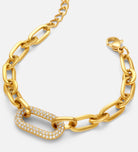 Bold Crystal Link Bracelet - Ash & Harry