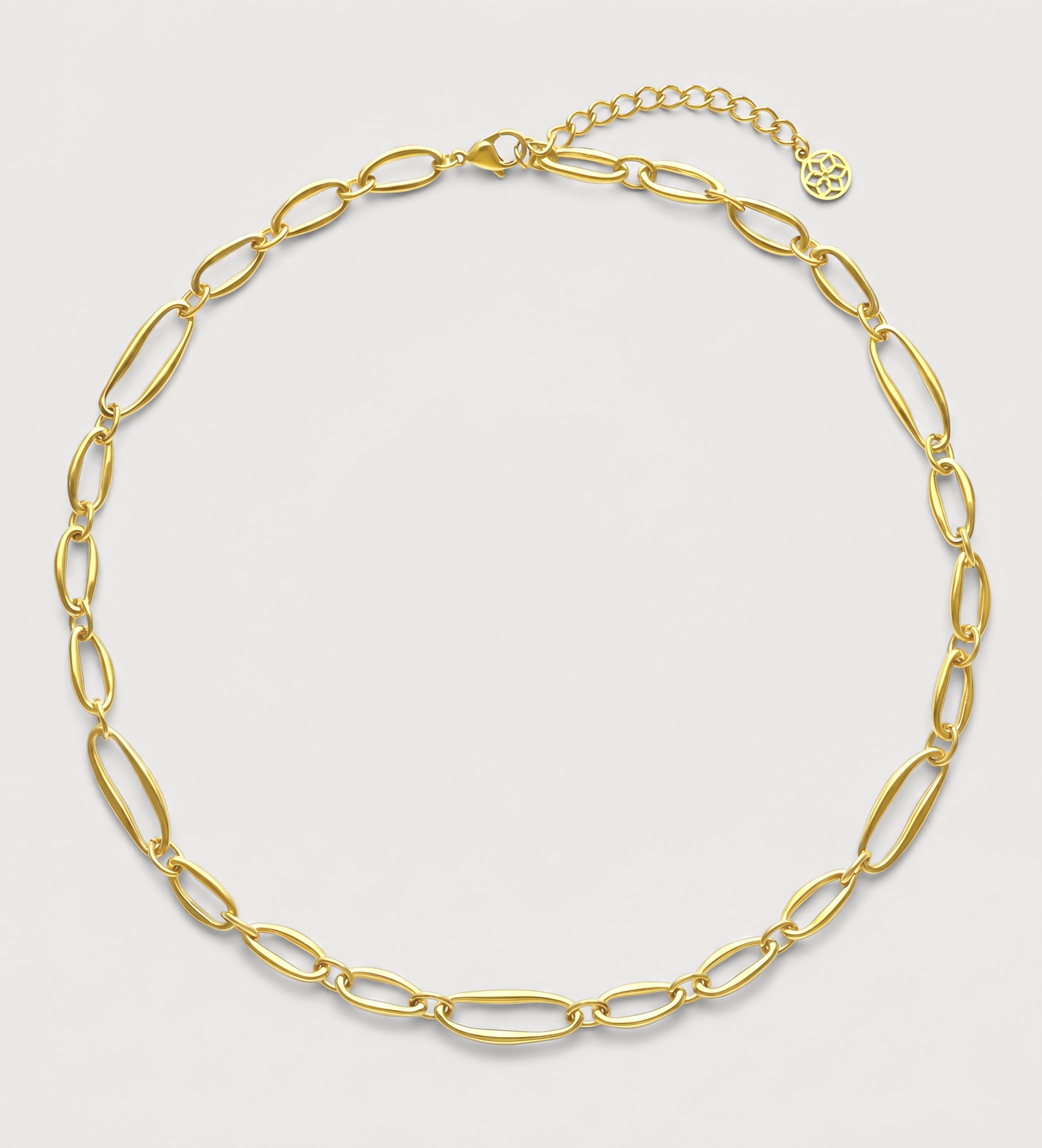 Bold Paperclip Link Necklace in Gold - Ash & Harry