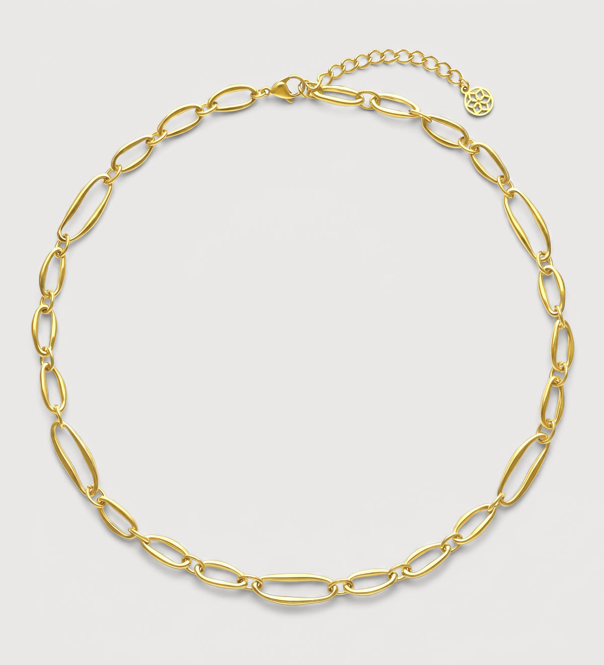 Bold Paperclip Link Necklace in Gold - Ash & Harry