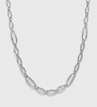 Bold Paperclip Link Necklace in Silver - Ash & Harry