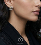 Canary Bloom Earrings in 925 Silver with High Quality Simulated White and Crafted Canary Diamonds - Ash & Harry