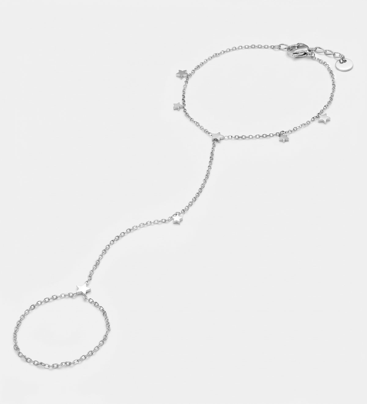 Celeste Starline Hand Chain in Silver - Ash & Harry