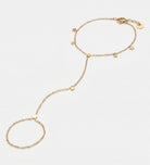 Celeste Starline Hand Chain in Gold - Ash & Harry