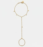 Celeste Starline Hand Chain in Gold - Ash & Harry