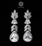 Celine Pure White Luxury Bridal Full Set in High Quality Simulated Diamonds Rhodium Plated - Ash & Harry