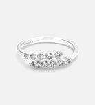 Crossover Radiance Ring in 925 Silver with High - Quality White Simulated Diamonds - Ash & Harry