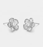 Crystal Bloom Studs With High Quality Simulated Diamonds - Ash & Harry