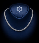 Danya Pure White Luxury Bridal Set in High Quality Simulated Diamonds Rhodium Plated - Ash & Harry