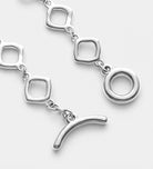 Diamond Everlink Bracelet in Silver - Ash & Harry