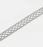 Diamond Mesh Italian Bracelet in Rhodium Plating on 925 Silver - Ash & Harry
