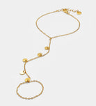 Disc Trail Hand Chain in Gold - Ash & Harry