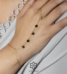 Disc Trail Hand Chain in Gold - Ash & Harry