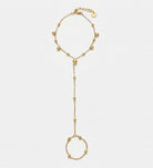 Dotted Bead Hand Chain in Gold - Ash & Harry