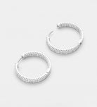 Double Row Pavé Hoops With High Quality Simulated Diamonds - Ash & Harry