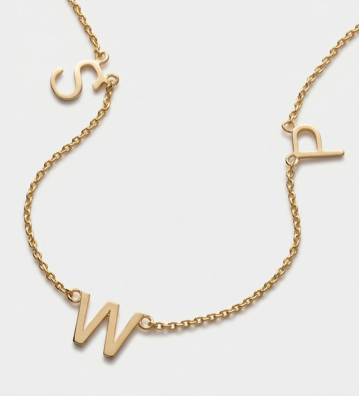 Eden Initial Necklace in 18K Gold Plating on 925 Silver - Ash & Harry