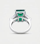 Emerald Baguette Ring In 925 Silver High Quality Simulated Diamonds - Ash & Harry
