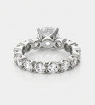 Eternal Solitaire Ring in 925 Silver with High Quality Simulated Diamonds - Ash & Harry