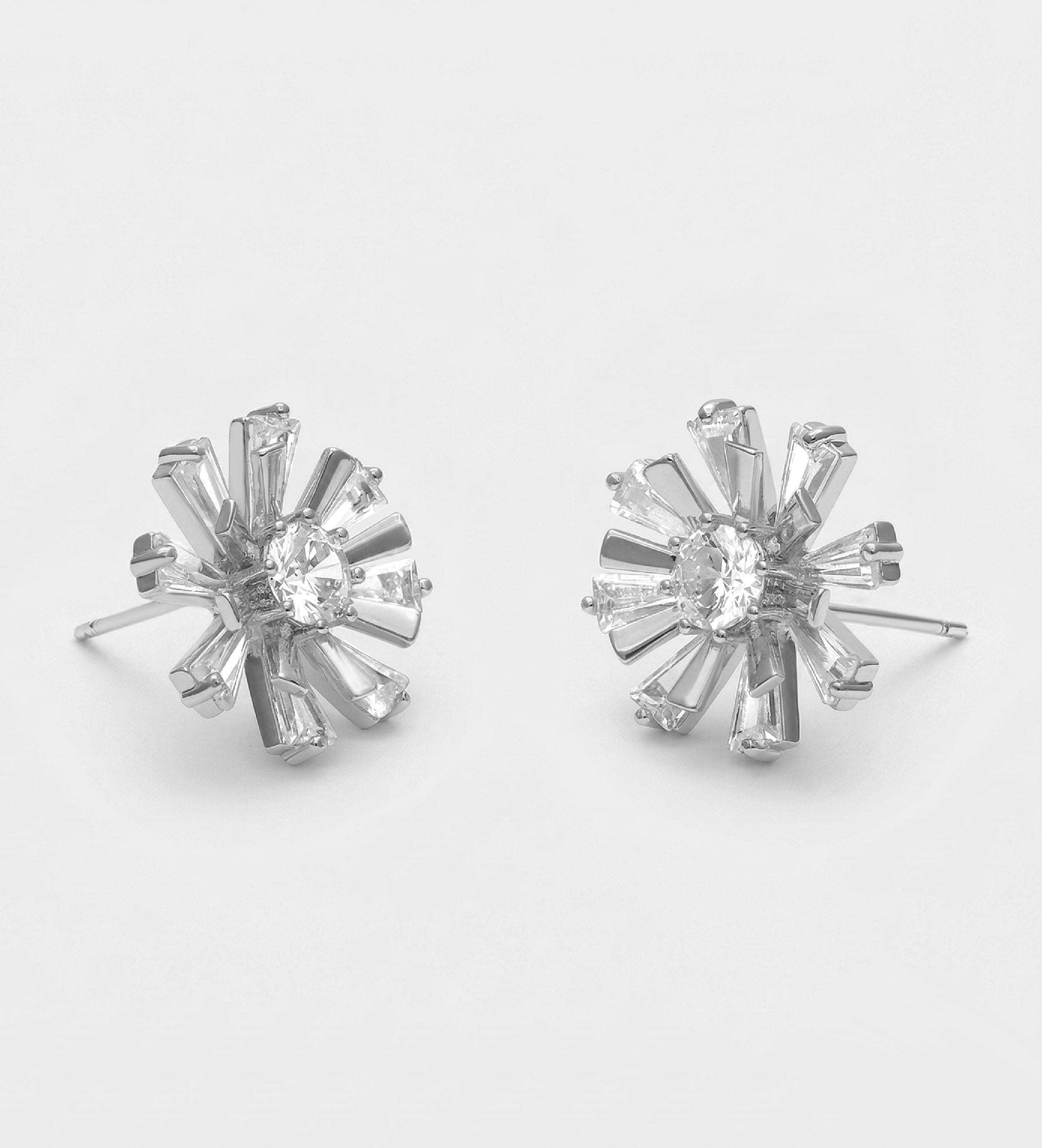 Fireworks Studs With High Quality Simulated Diamonds - Ash & Harry