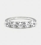 Five Star Row Ring in 925 Silver with High Quality Simulated Diamonds - Ash & Harry