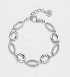 Fluid Pebble Bracelet in Silver - Ash & Harry