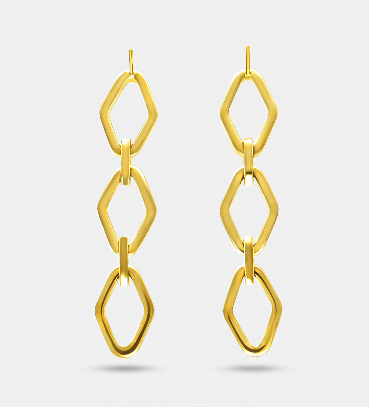 Geo Drop Earrings in Gold - Ash & Harry