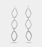 Geo Drop Earrings in Silver - Ash & Harry