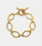Geo Toggle Bracelet in Gold - Ash & Harry