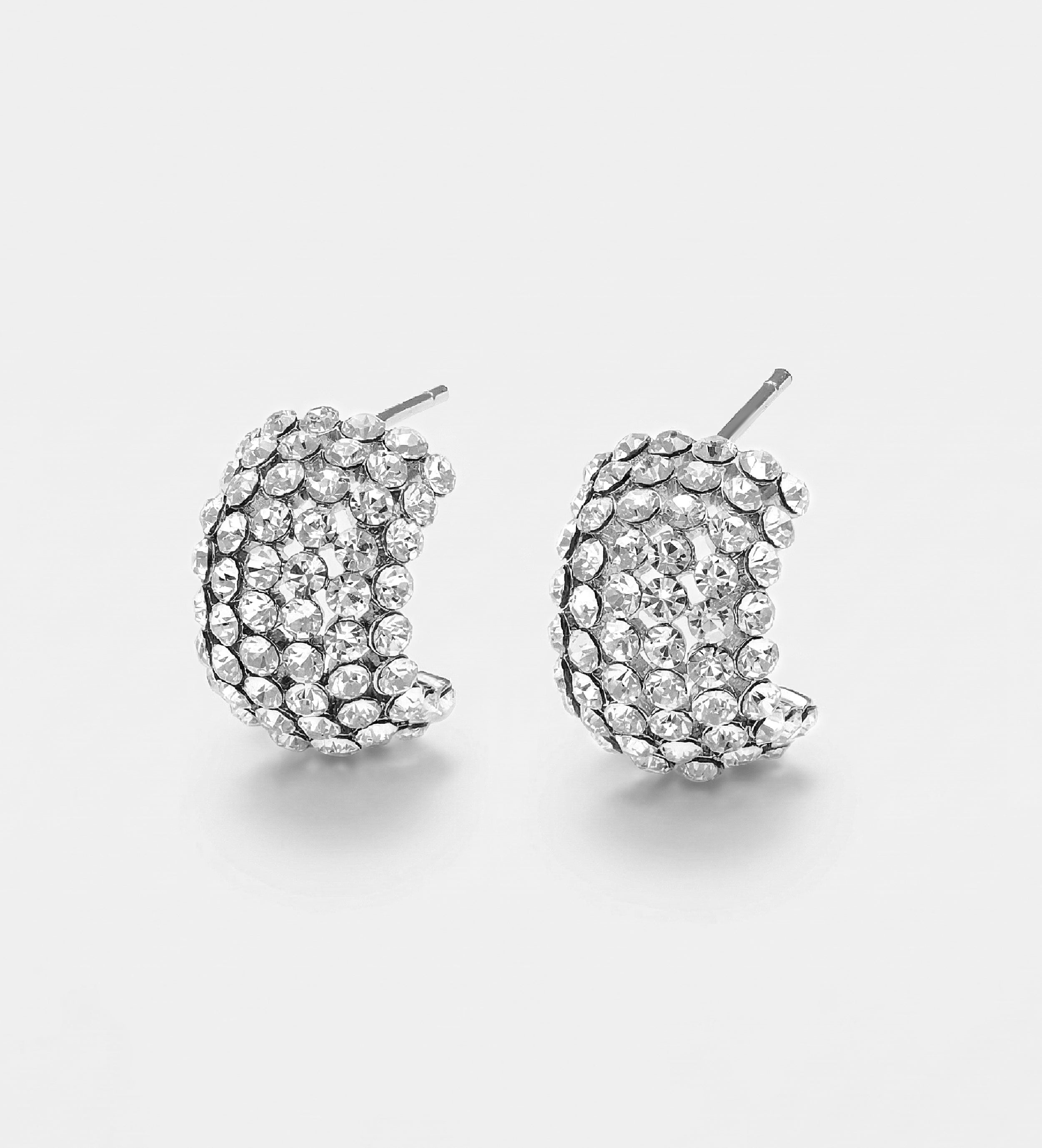 Glitter Dome Studs With High Quality Simulated Diamonds - Ash & Harry