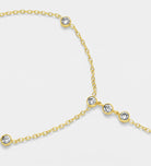 Glow Drop Hand Chain in Gold - Ash & Harry