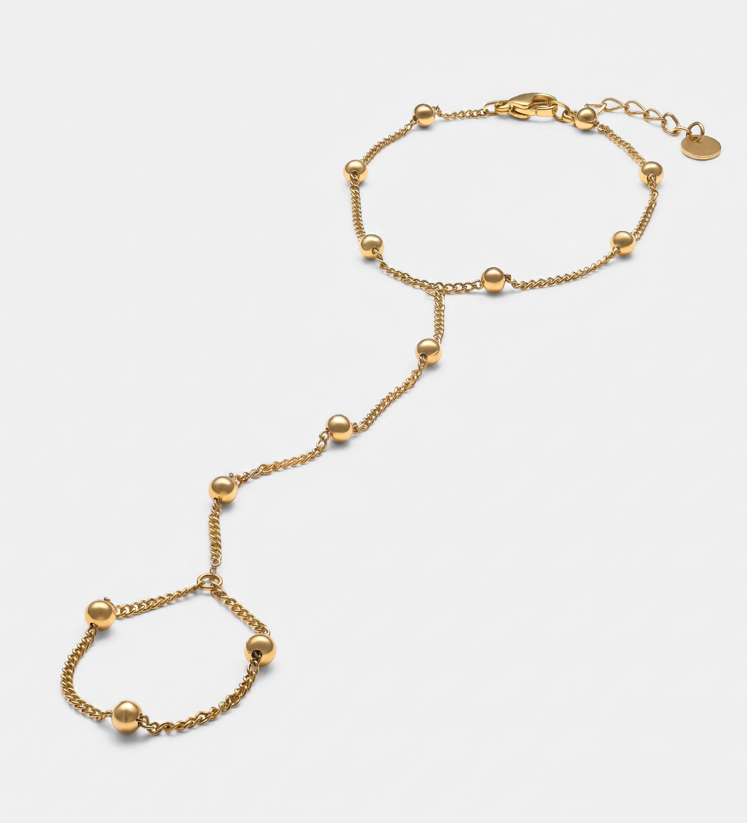 Golden Orb Hand Chain - Ash & Harry