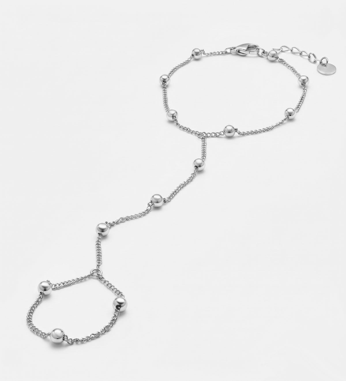 Silver Orb Hand Chain - Ash & Harry