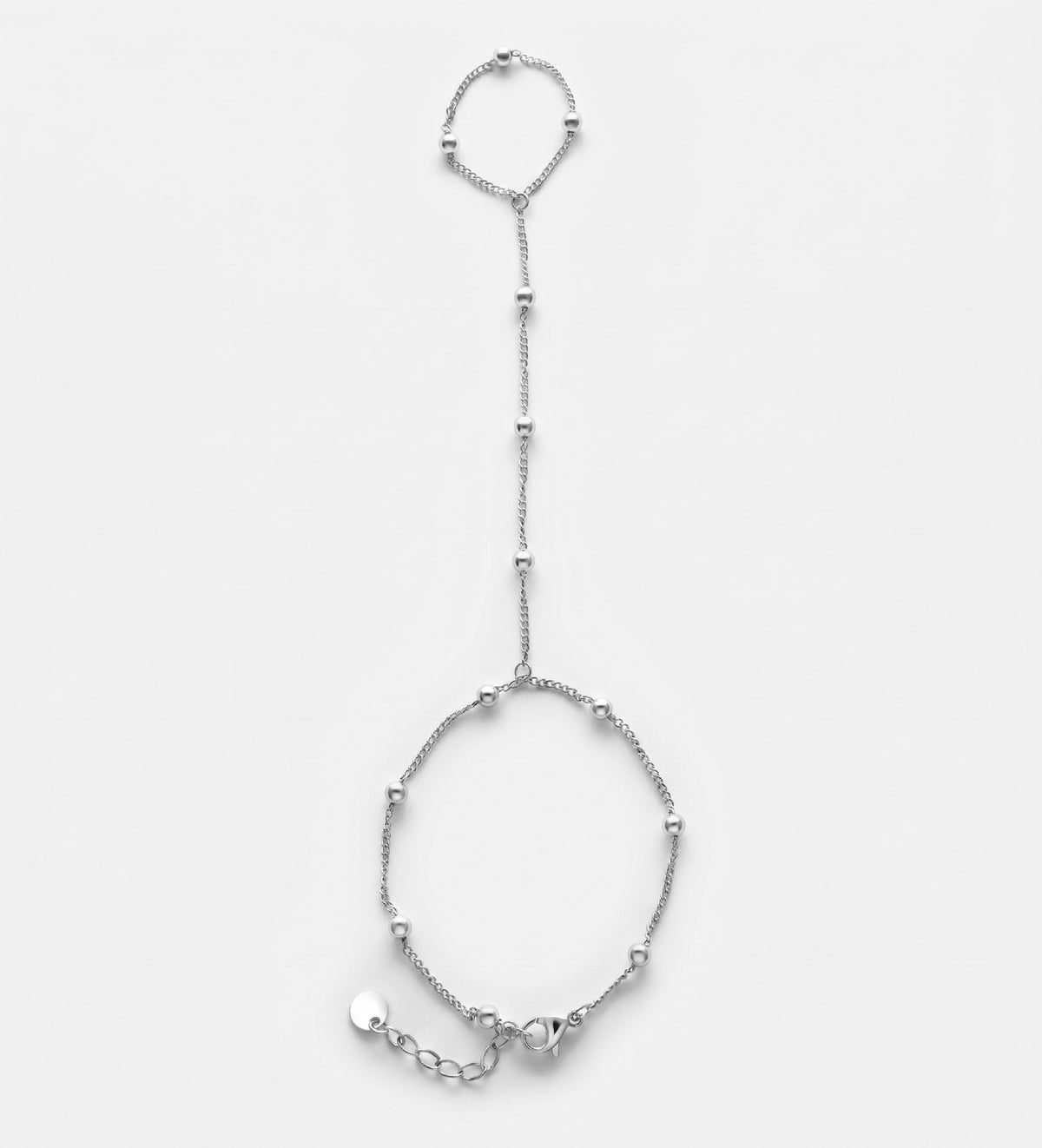 Silver Orb Hand Chain - Ash & Harry