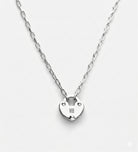 Heart Lock Necklace in Rhodium Plating on 925 Silver - Ash & Harry